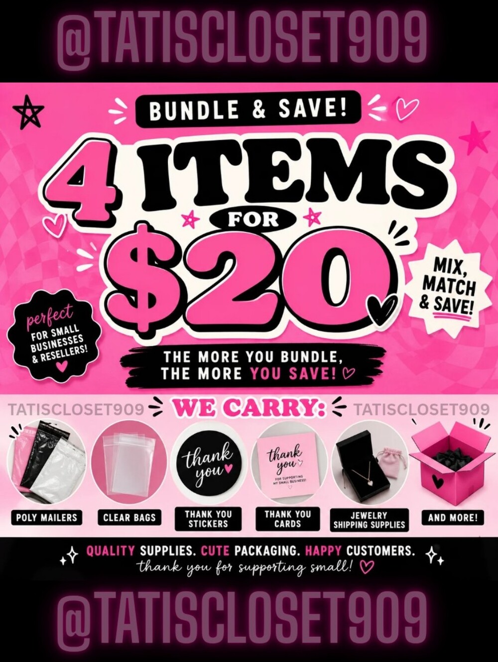 4 Items For 20 Bundle